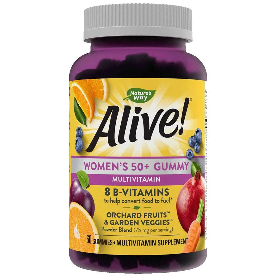 商品Nature's Way|Women's 50+ Multi-Vitamin Gummies Fruit,价格¥117,第1张图片