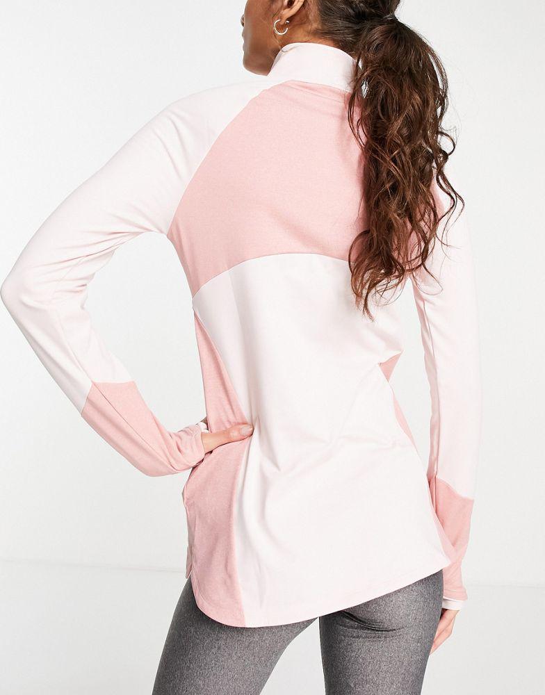 商品Under Armour|Under Armour Cozy half zip long sleeve top in pink,价格¥253,第4张图片详细描述