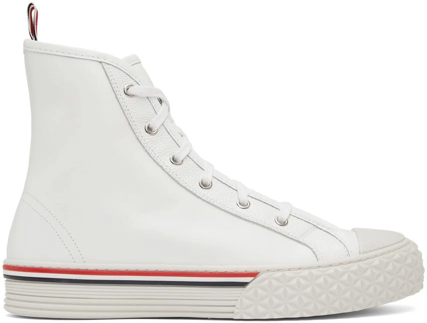 商品Thom Browne|白色 Collegiate 高帮运动鞋,价格¥3669,第1张图片