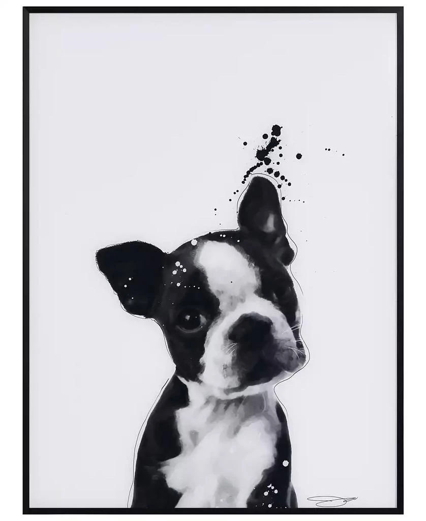 商品Empire Art Direct|"Boston Terrier" Pet Paintings on Printed Glass Encased with A Black Anodized Frame, 24" x 18" x 1",价格¥935,第1张图片