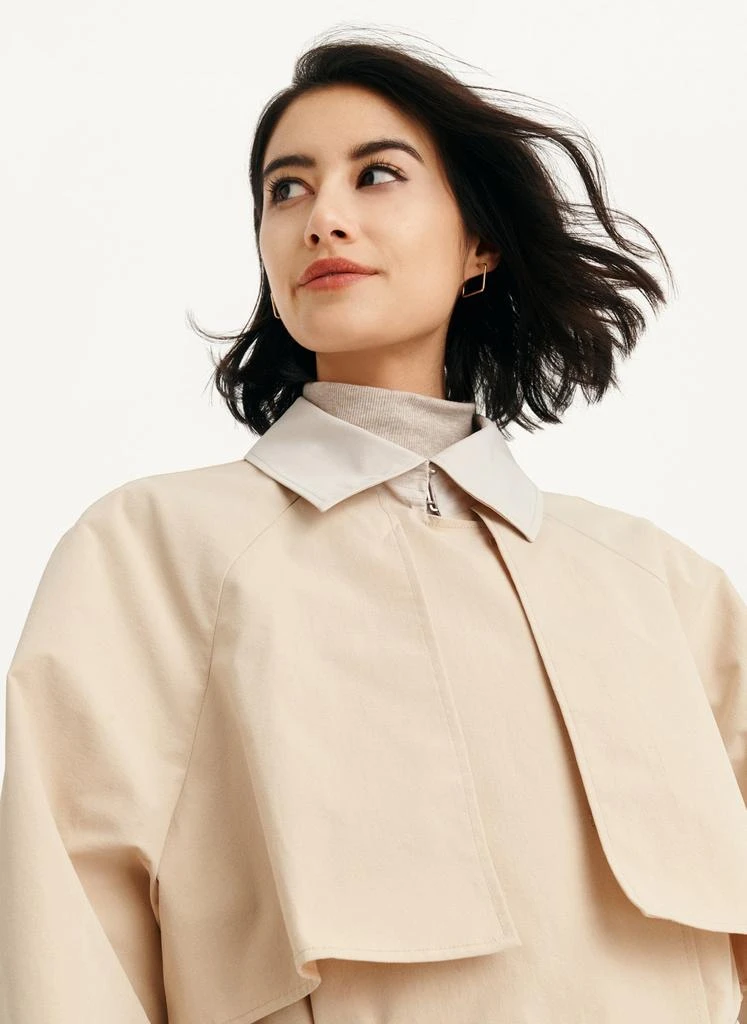 商品DKNY|Colorblocked Crinkle Trench,价格¥1436,第4张图片详细描述