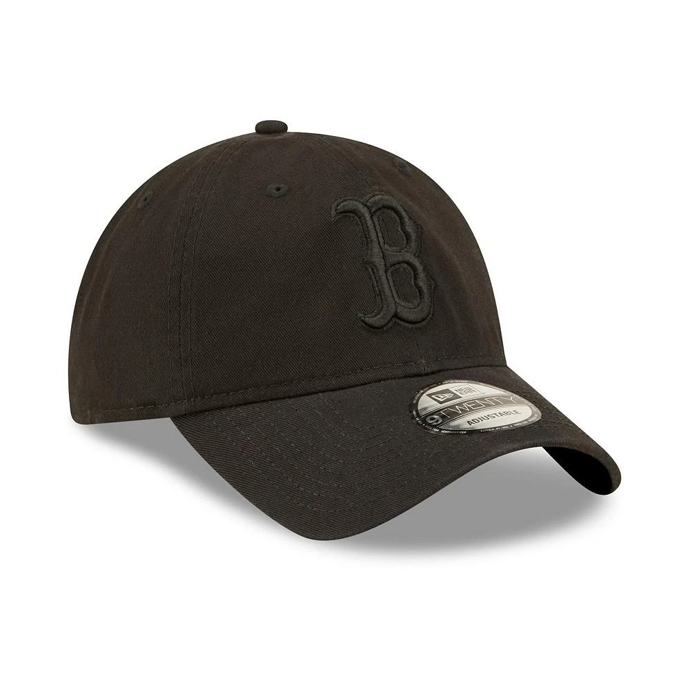 商品New Era|Men's Boston Red Sox Black on Black Core Classic 2.0 9TWENTY Adjustable Hat,价格¥165,第3张图片详细描述