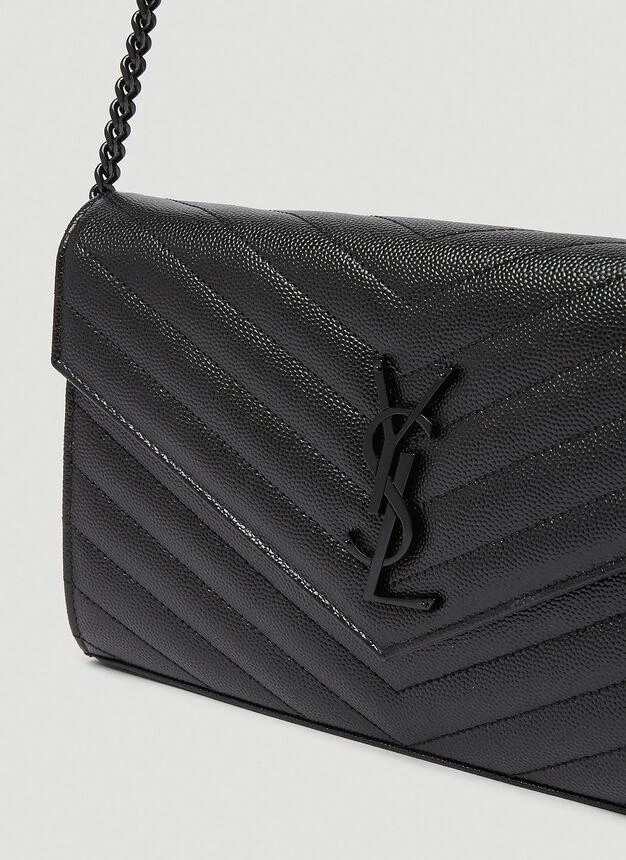 商品Yves Saint Laurent|Envelope Chain Wallet Shoulder Bag in Black,价格¥12381,第5张图片详细描述