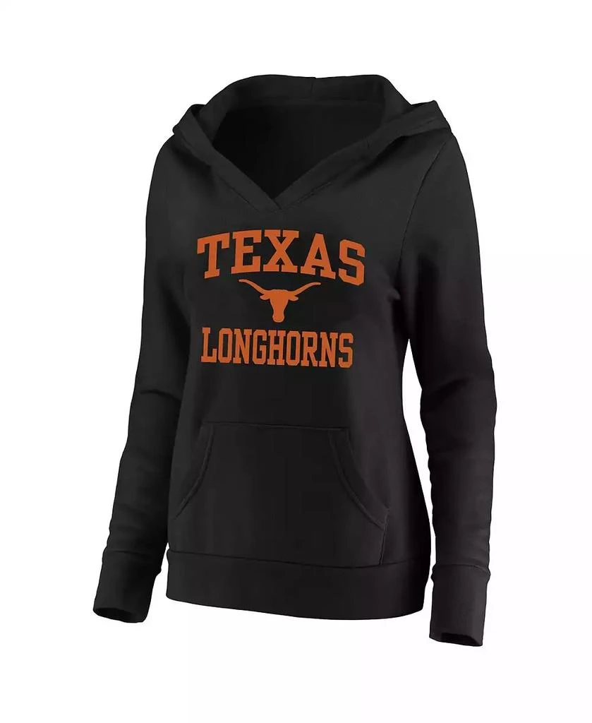 商品CHAMPION|Women's Black Texas Longhorns Plus Size Heart & Soul Notch Neck Pullover Hoodie,价格¥360,第1张图片