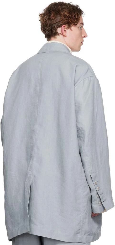 商品Hed Mayner|Gray Linen Blazer,价格¥3917,第3张图片详细描述