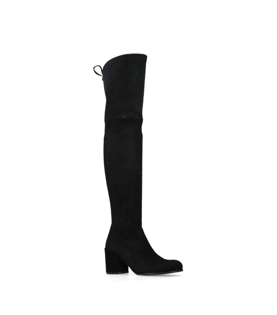 商品Stuart Weitzman|Suede Tieland Over-The-Knee Boots 70,价格¥6411,第1张图片