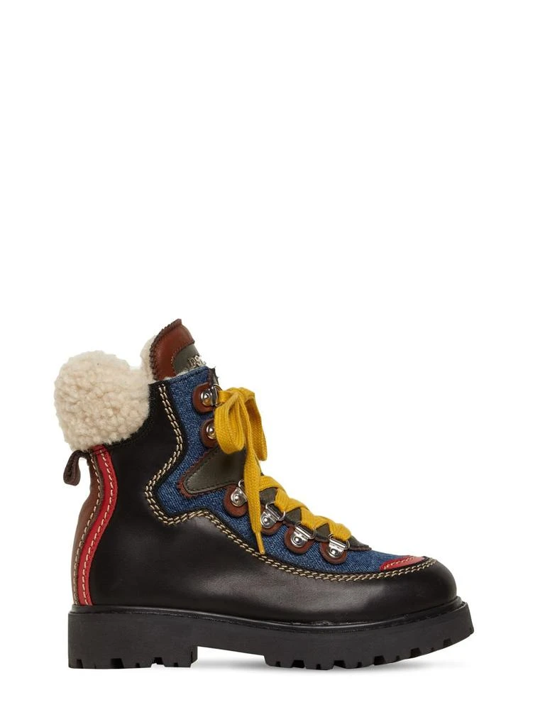 商品DSQUARED2|Denim & Leather Snow Boots,价格¥1725,第1张图片