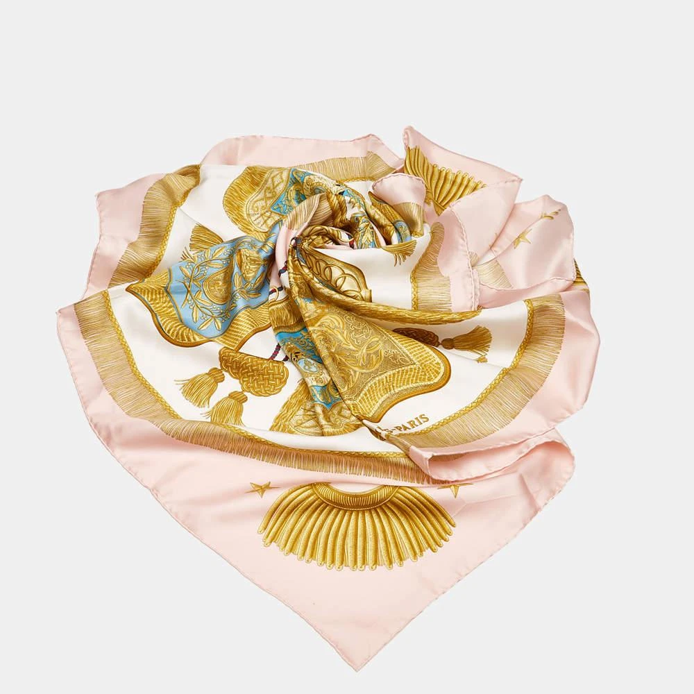 商品[二手商品] Hermes|Hermes Multi Color/Pink Poste et Cavalerie Silk Scarf,价格¥3875,第1张图片