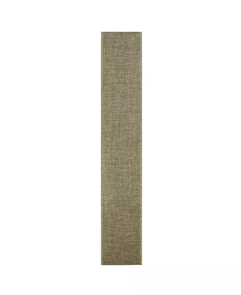 商品Northlight|Pack of 12 Faded Green and Brown Burlap Wired Christmas Craft Ribbon Spools - 2.5" x 120 Yards Total,价格¥912,第3张图片详细描述