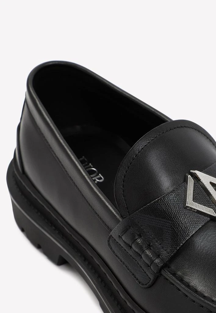 商品Dior|CD Logo Leather Loafers,价格¥5770,第4张图片详细描述