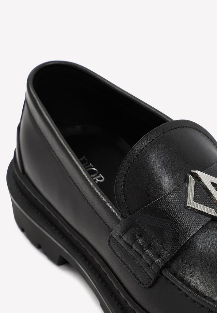 商品Dior|CD Logo Leather Loafers,价格¥5729,第6张图片详细描述