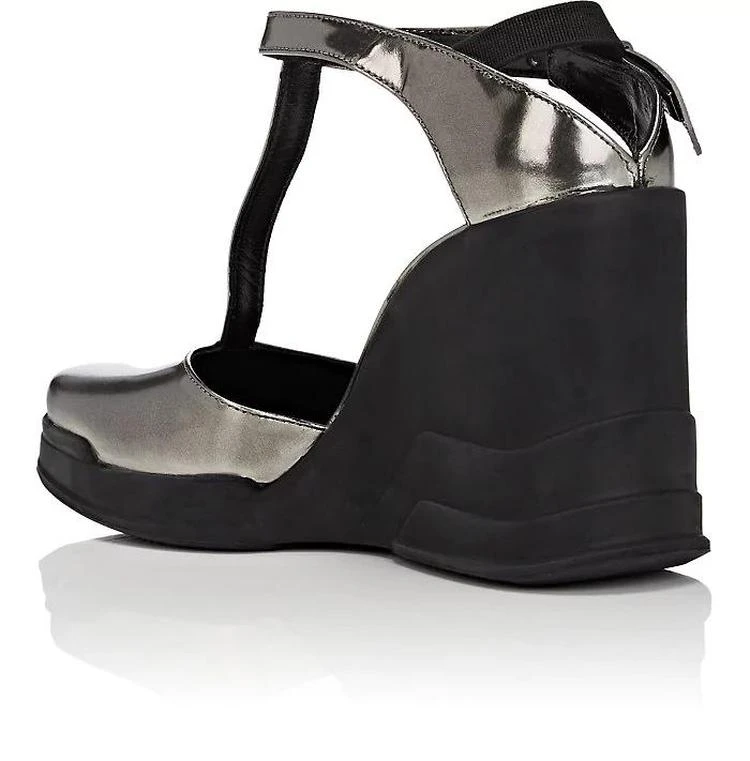 商品Prada|Specchio Leather Wedge Mary Janes,价格¥4830,第3张图片详细描述