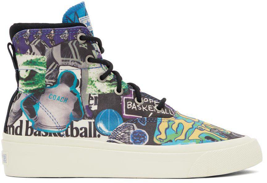 商品Converse|Multicolor Beat the World Skidgrip High Sneakers,价格¥669,第1张图片