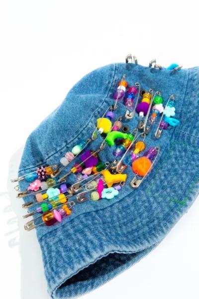 Zig Zag Bead Baby Bucket Hat商品第2张图片规格展示