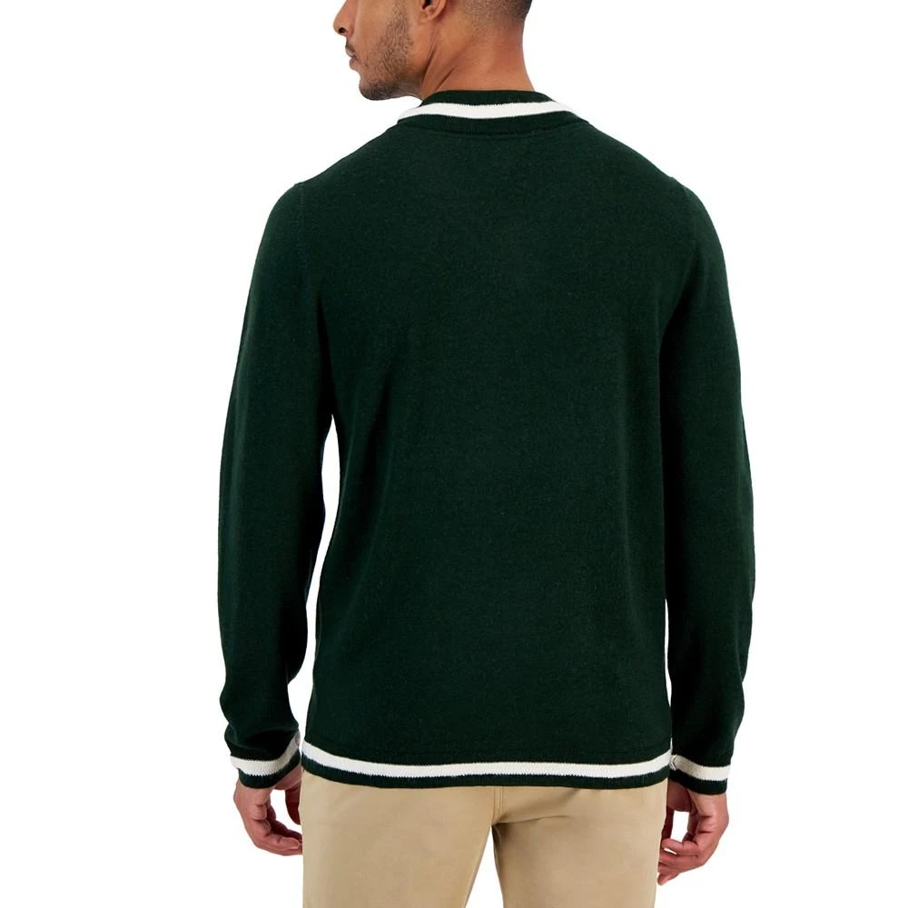 商品Club Room|Men's V-Neck Cricket Sweater, Created for Macy's,价格¥554,第2张图片详细描述