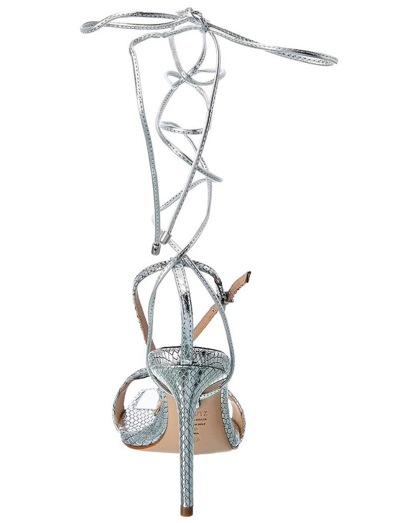 商品Schutz|SCHUTZ Vikki Snake-Embossed Leather Slingback Sandal,价格¥397,第3张图片详细描述