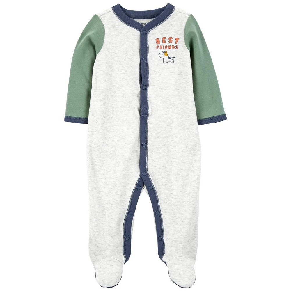 商品Carter's|Baby Boys Dog Best Friend Snap Up Cotton Sleep and Play,价格¥70,第1张图片