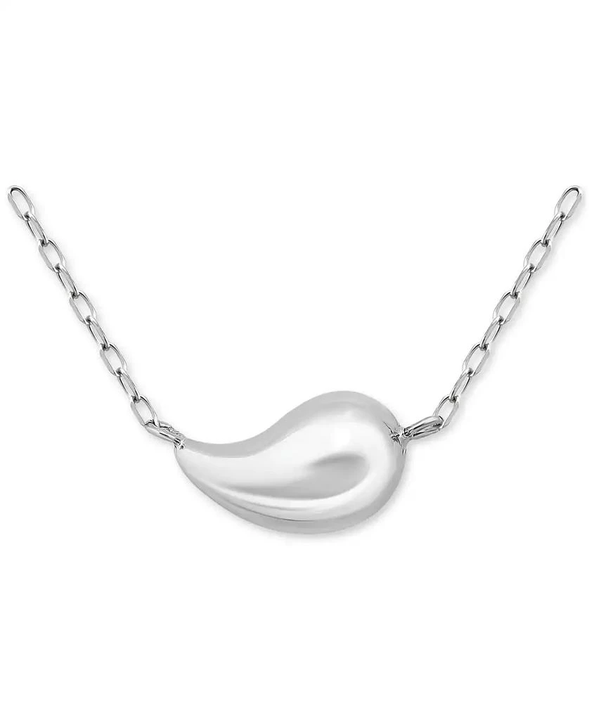 商品Giani Bernini|Teardrop Paperclip Chain 18" Pendant Necklace, in Sterling Silver or 18k Gold-plated Sterling Silver, Created for Macy's,价格¥159,第1张图片