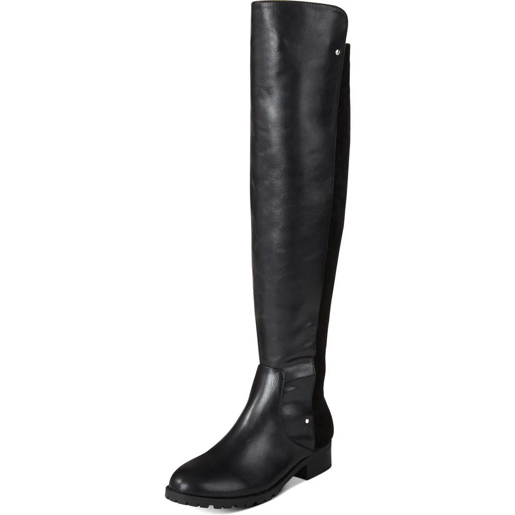 商品Material Girl|Material Girl Womens Webby Mixed Media Studded Over-The-Knee Boots,价格¥153,第1张图片