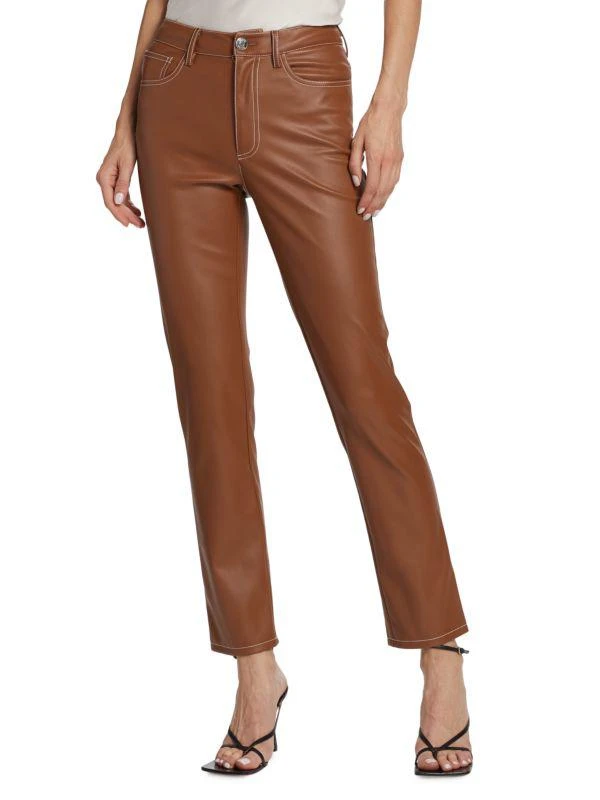 商品Staud|Elliot Faux Leather Pants,价格¥597,第1张图片