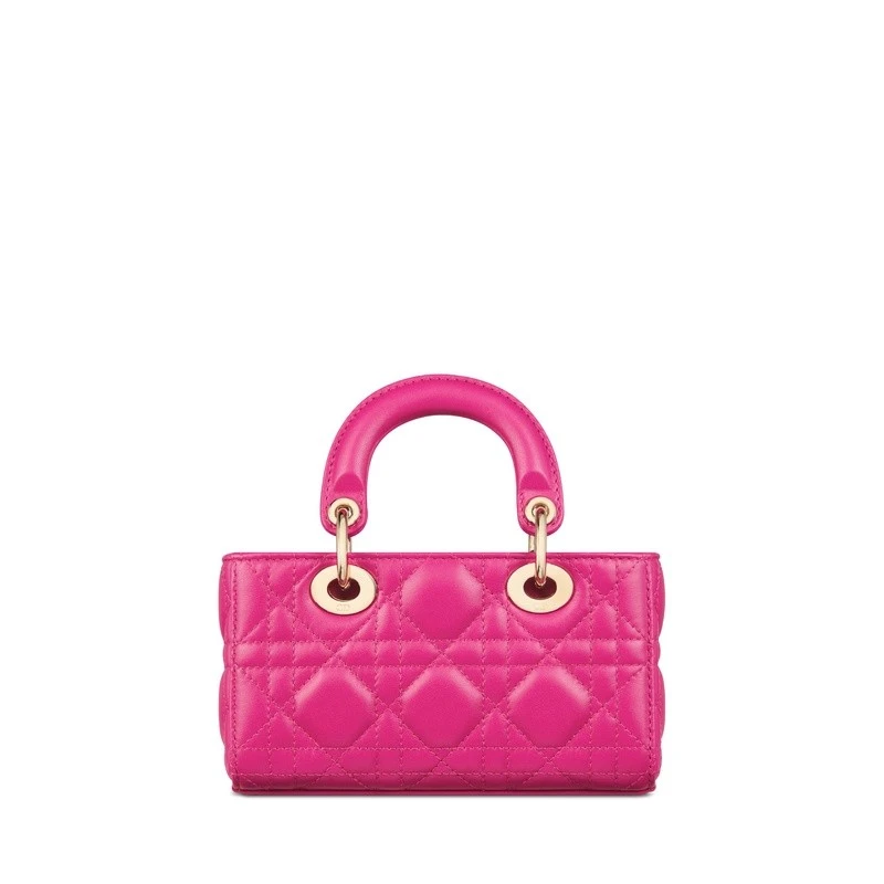 Dior 迪奥D-Joy系列女士粉色羊皮手提包 商品