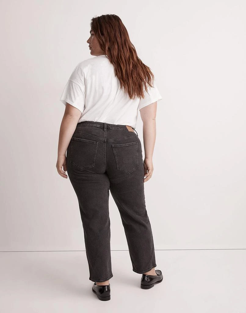 商品Madewell|The Plus Mid-Rise Perfect Vintage Straight Jean in Rosella Wash: Ripped Edition,价格¥401,第3张图片详细描述