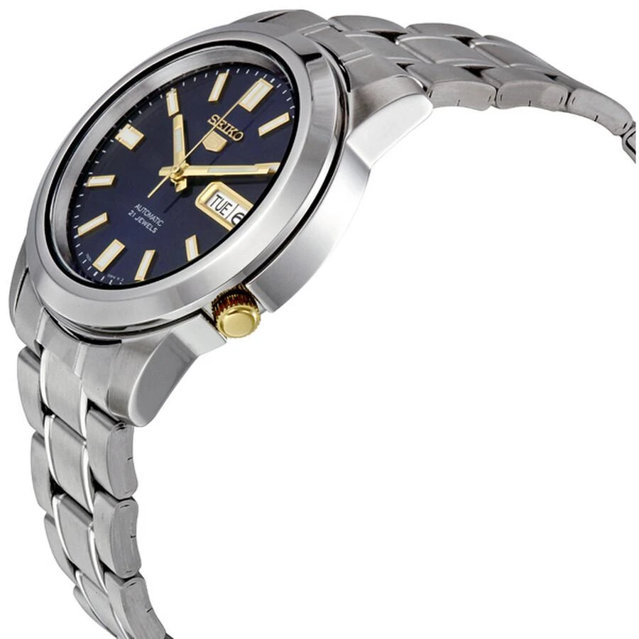 商品Seiko|5 Automatic Stainless Steel Blue Dial Men's Watch SNKK11,价格¥945,第2张图片详细描述