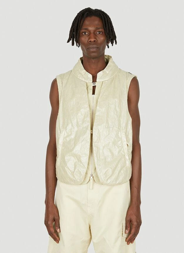 商品Stone Island|Utility Sleeveless Jacket in Beige,价格¥2996,第1张图片