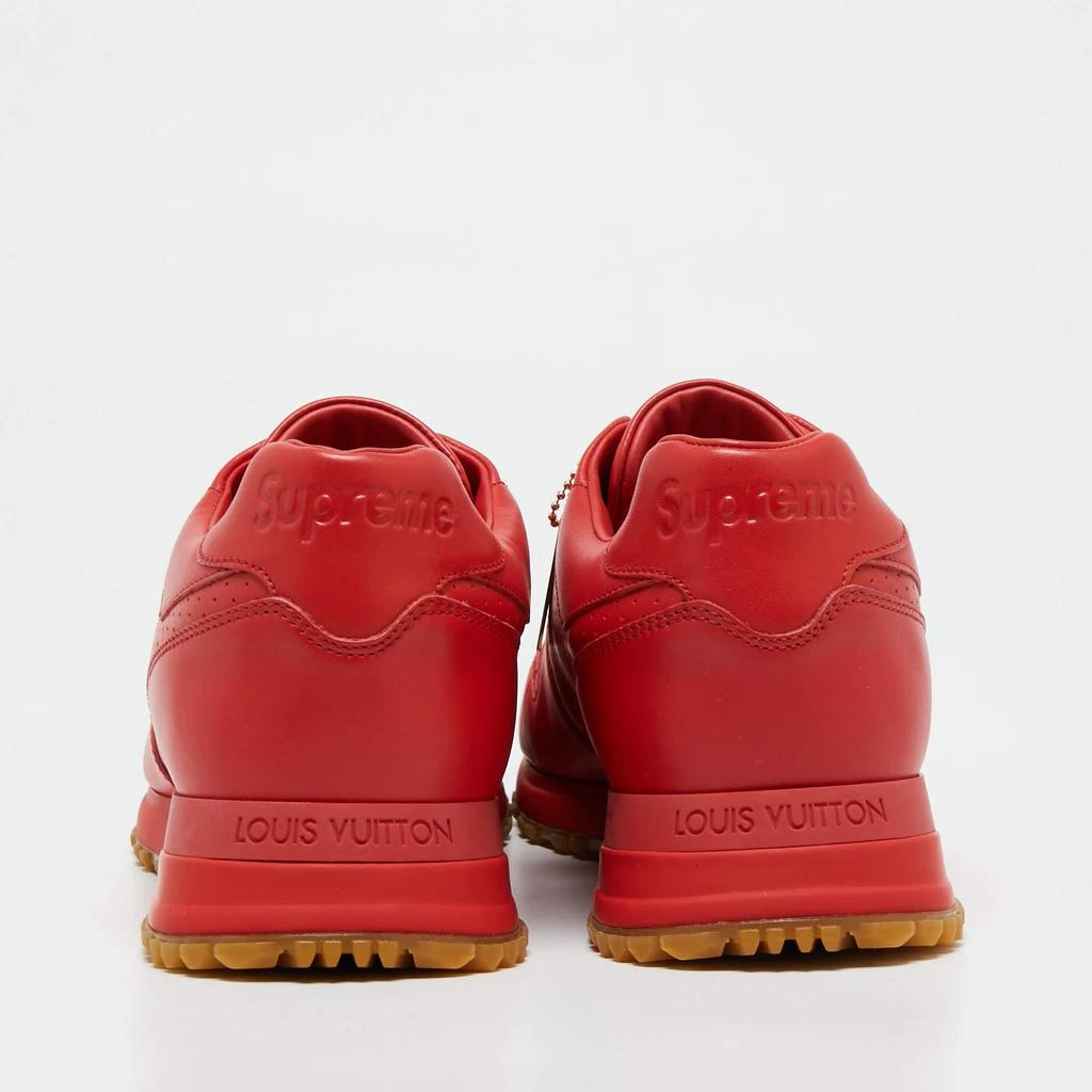 商品[二手商品] Louis Vuitton|Louis Vuitton x Supreme Red Leather Run Away Low Top Sneakers Size 42,价格¥12471,第5张图片详细�描述