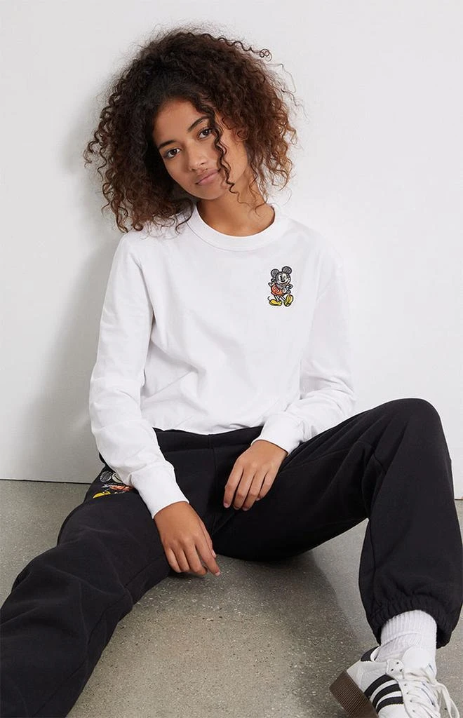 商品CHAMPION|Disney Mickey Long Sleeve Cropped T-Shirt,价格¥372,第1张图片