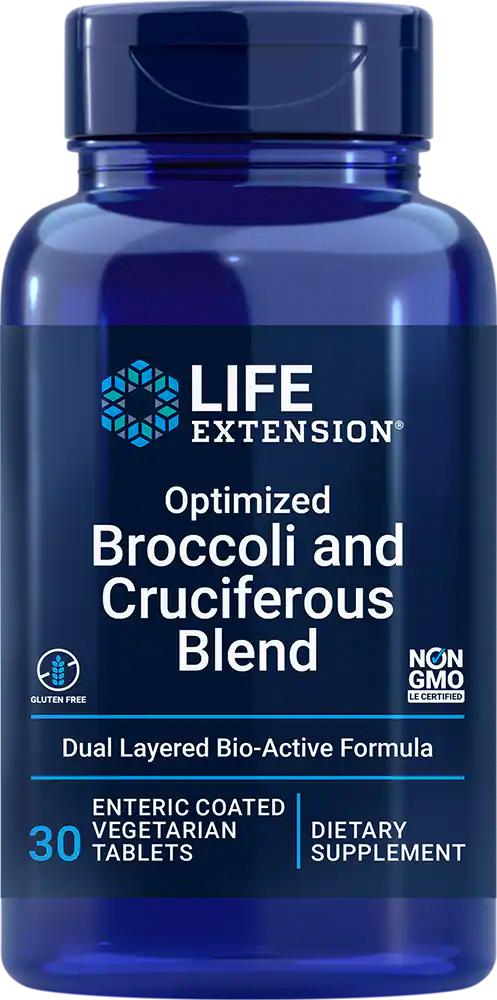 Life Extension Optimized Broccoli and Cruciferous Blend, 30 enteric-coated vegetarian tablet商品第1张图片规格展示
