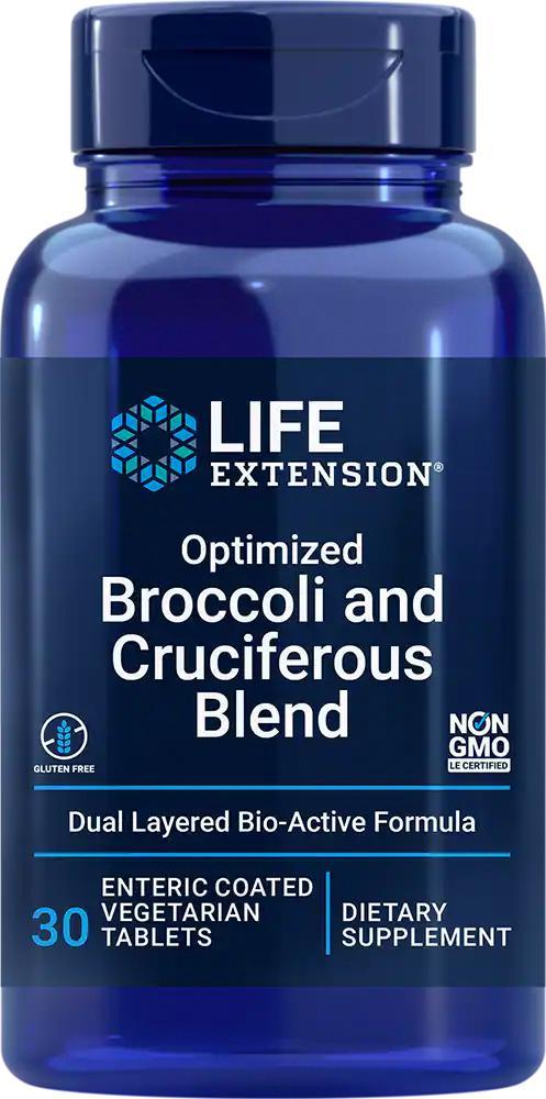 商品Life Extension|Life Extension Optimized Broccoli and Cruciferous Blend, 30 enteric-coated vegetarian tablet,价格¥129,第1张图片
