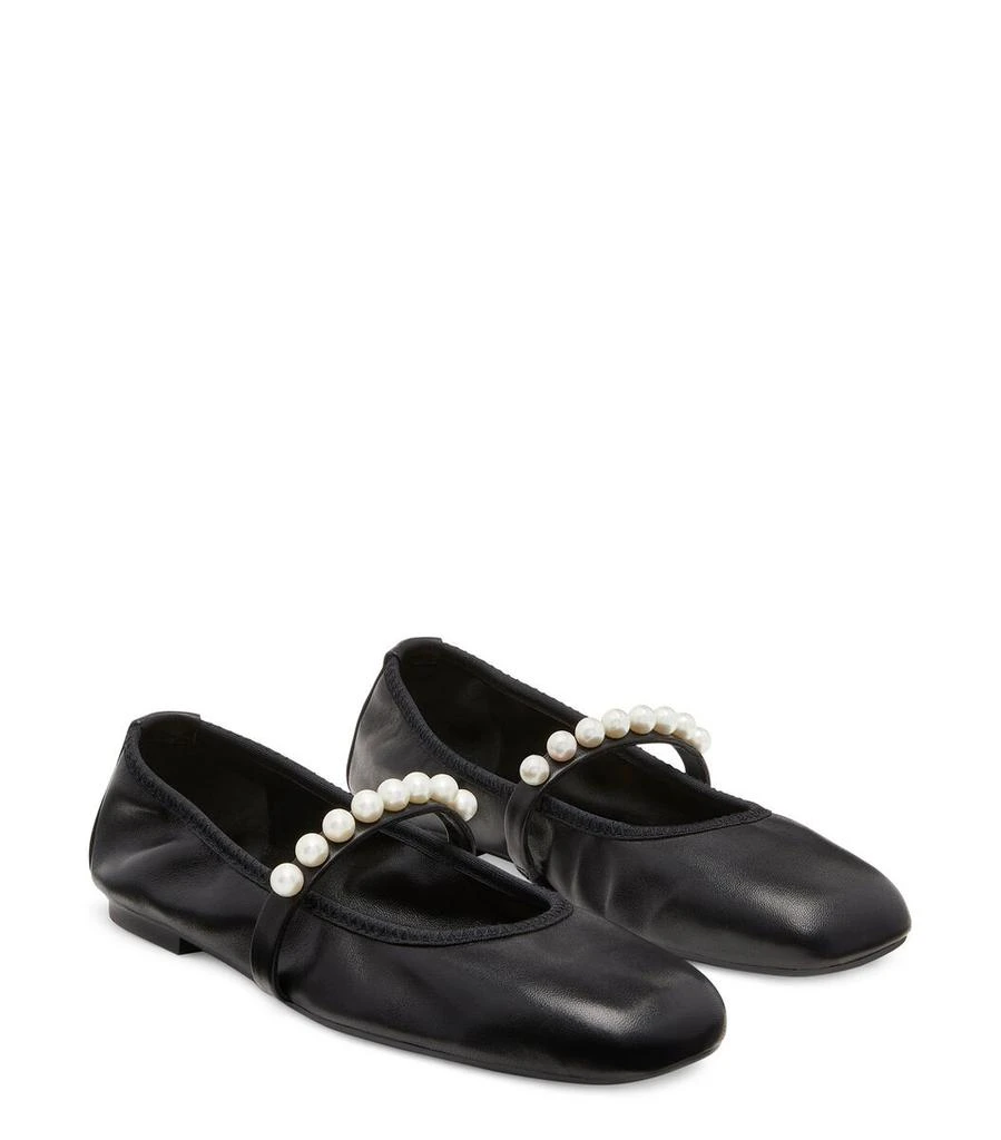 商品Stuart Weitzman|Stuart Weitzman Goldie Embellished Ballet Flats,价格¥1930,第2张图片详细描述