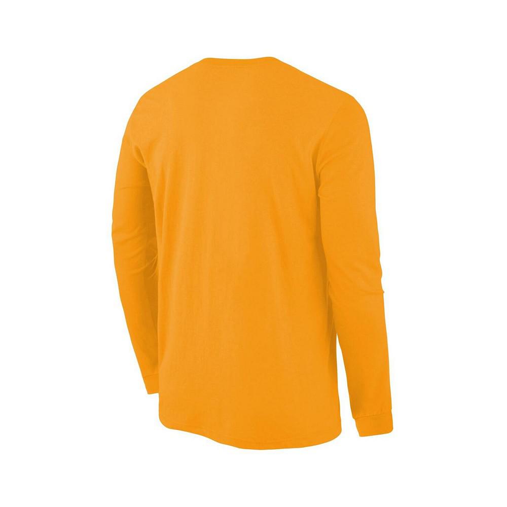 Men's Branded Gold Cal Bears Distressed Arch Over Logo Long Sleeve Hit T-shirt商品第4张图片规格展示