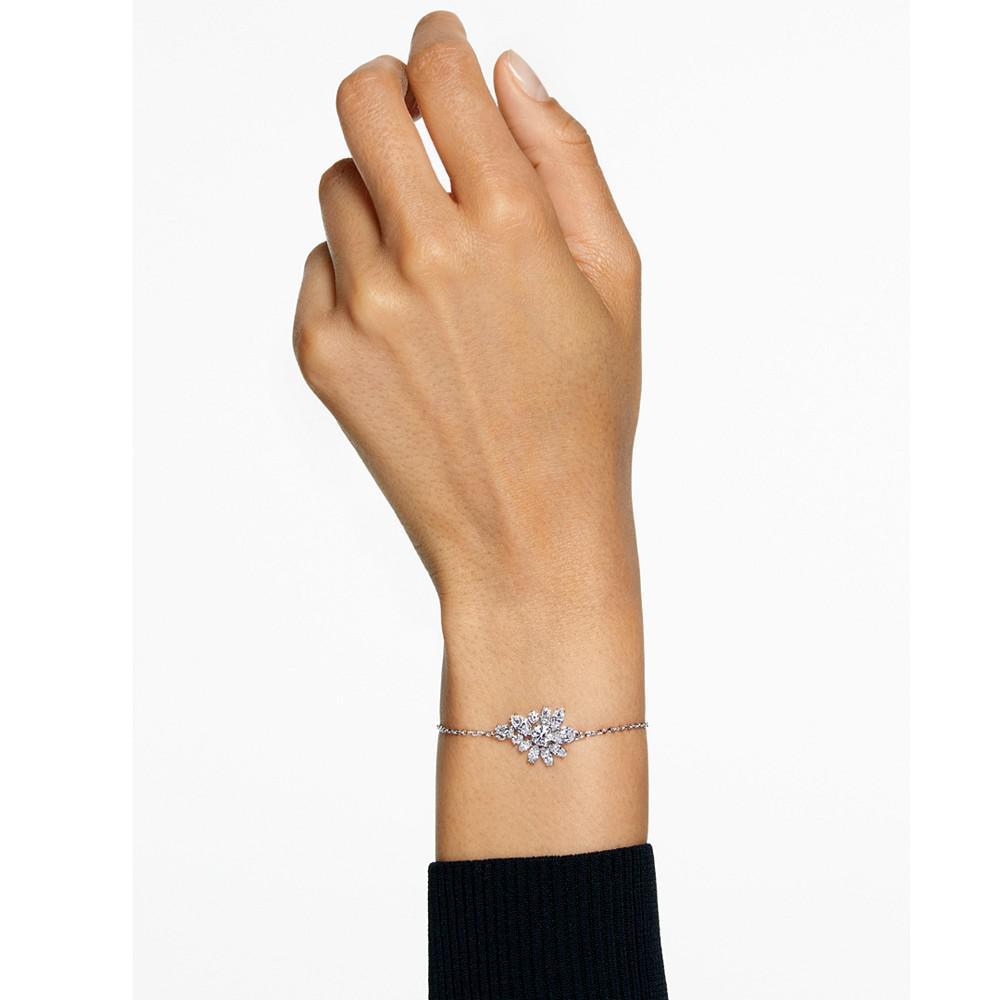 商品Swarovski|Silver-Tone Gema Crystal Flower Bracelet,价格¥1218,第6张图片详细描述