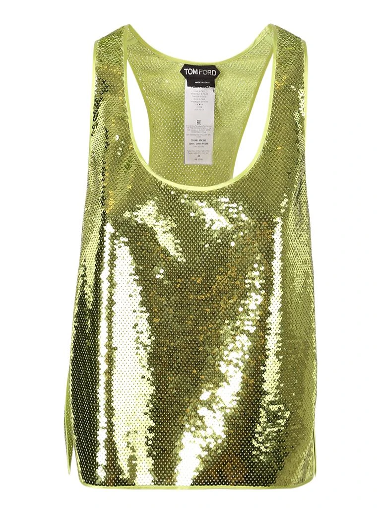 商品Tom Ford|TOM FORD SEQUIN-EMBELLISHED TOP,价格¥5969,第1张图片