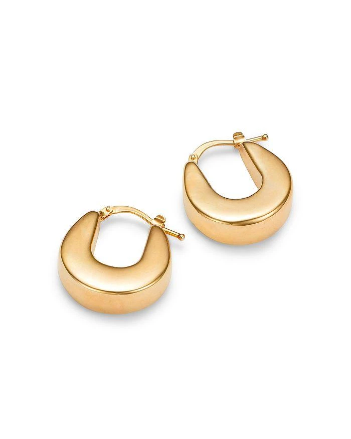 商品Moon & Meadow|14K Yellow Gold Graduated Wide Hoop Earrings,价格¥6429,第3张图片详细描述