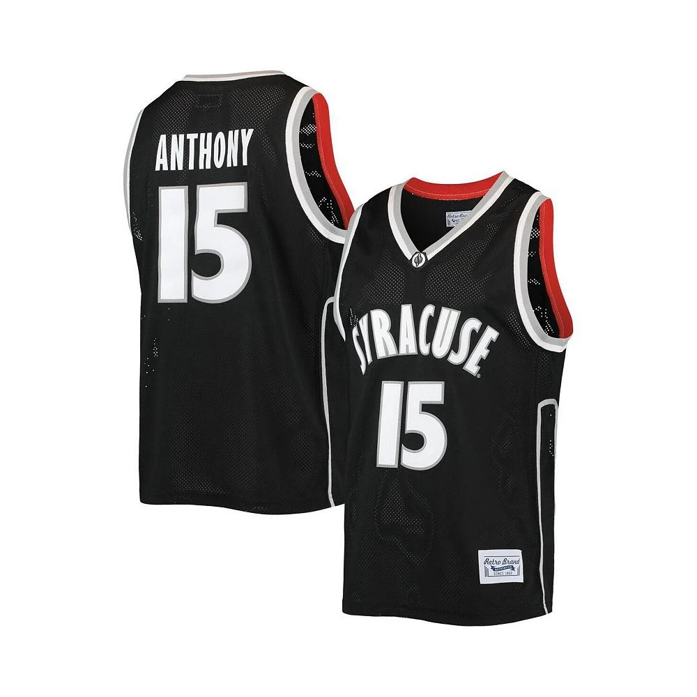 商品The Original Retro Brand|Men's Carmelo Anthony Black Syracuse Orange Alumni Commemorative Replica Basketball Jersey,价格¥923,第2张图片详细描述