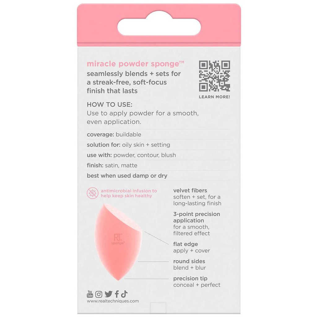 商品Real Techniques|Real Techniques Miracle Powder Sponge,价格¥56,第4张图片详细描述