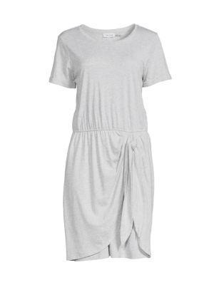 商品Calvin Klein|Knot Waist T-Shirt Dress,价格¥177,第5张图片详细描述