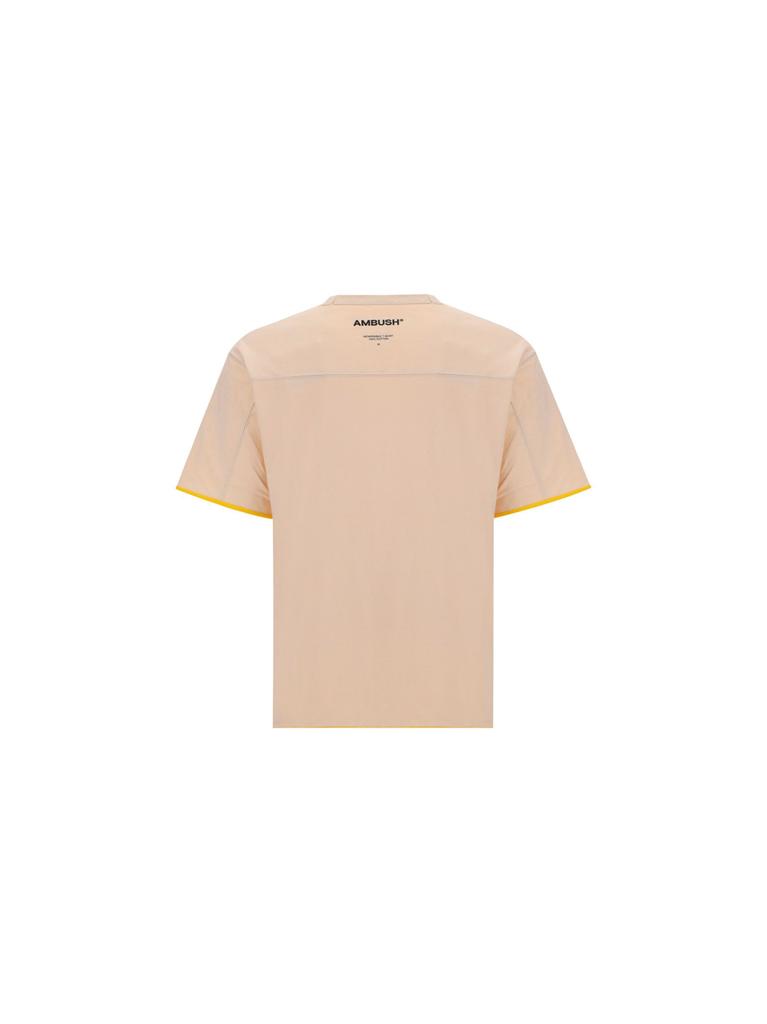 Ambush Men's  Yellow Cotton T Shirt商品第3张图片规格展示