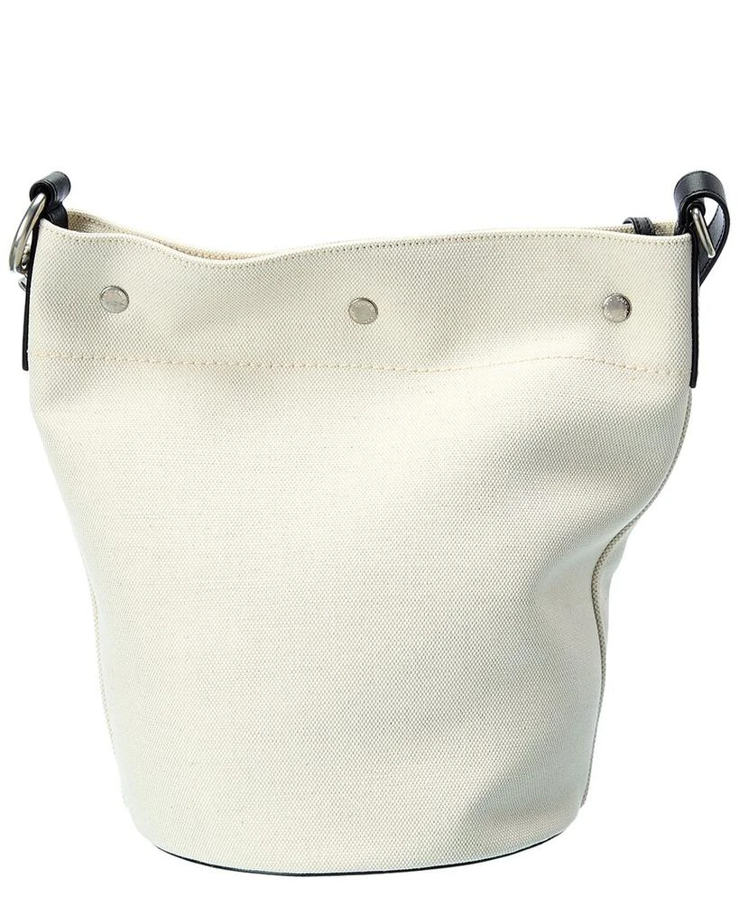 商品Yves Saint Laurent|Rive Gauche Canvas & Leather Bucket Bag,价格¥9528,第2张图片详细描述