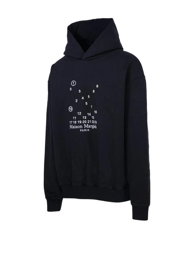 商品MAISON MARGIELA|Maison Margiela Logo-Printed Long-Sleeved Hoodie,价格¥4174,第3张图片详细描述