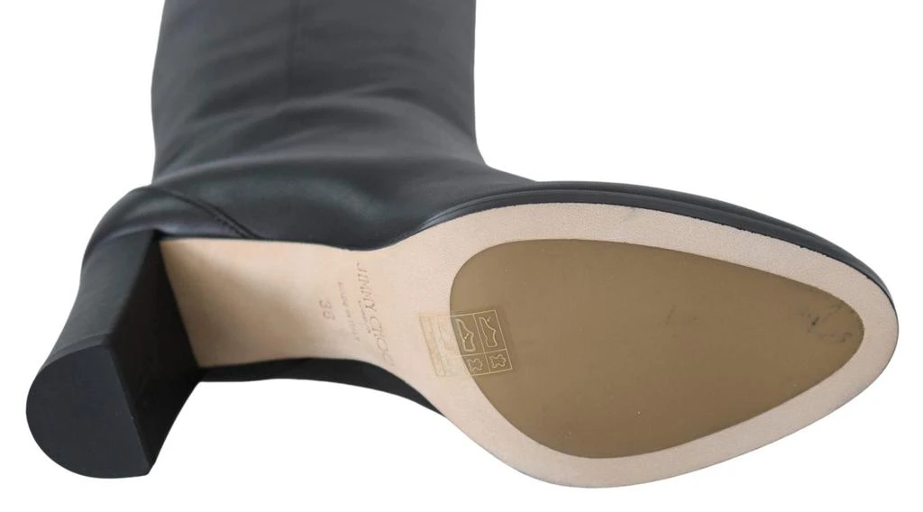 商品Jimmy Choo|Jimmy Choo Madalie 80 Black Leather Boots,价格¥5742,第4张图片详细描述