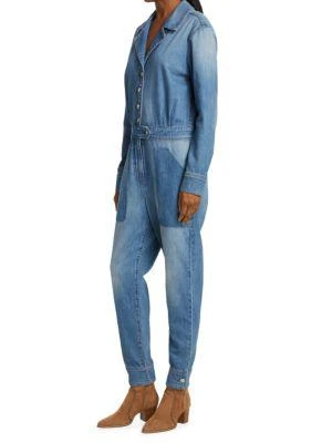 商品VERONICA BEARD|Oaklyn Denim Jumpsuit,价格¥1187,第3张图片详细描述