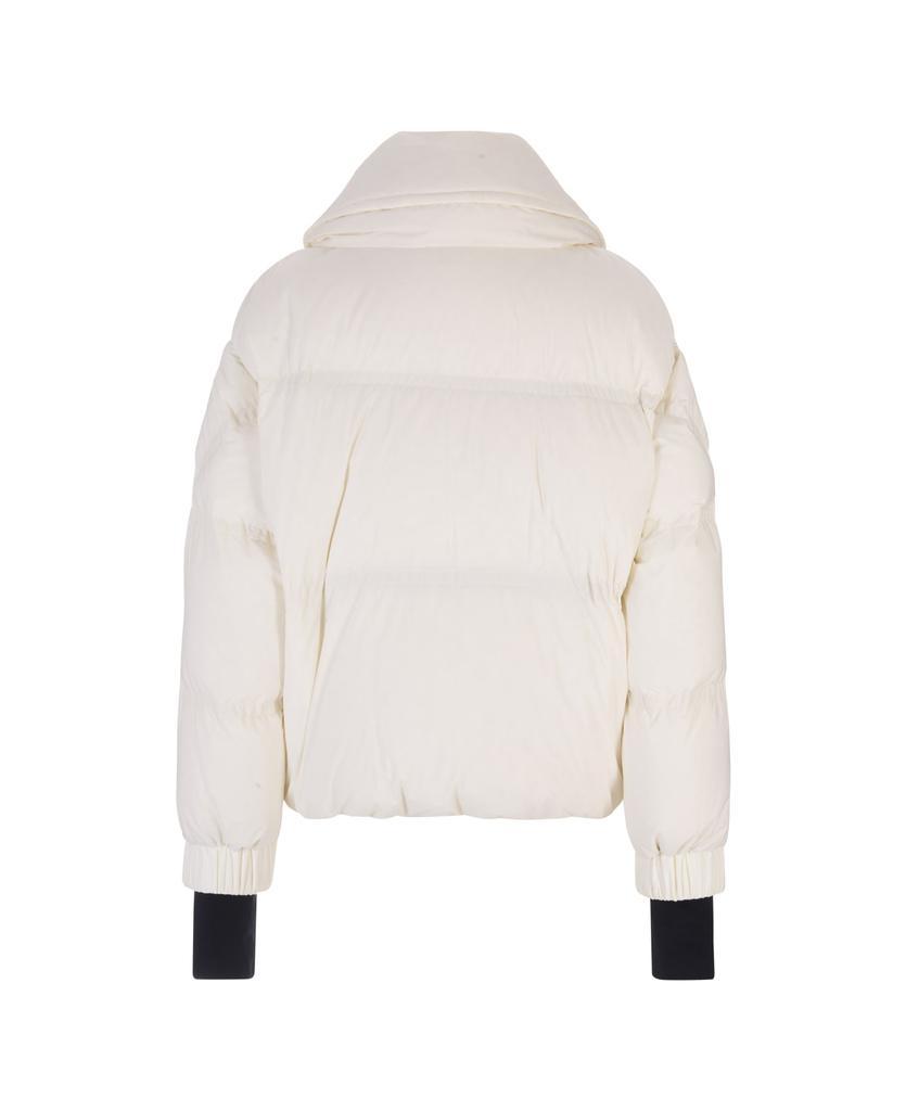 Moncler Grenoble Woman White Cluses Short Down Jacket商品第2张图片规格展示