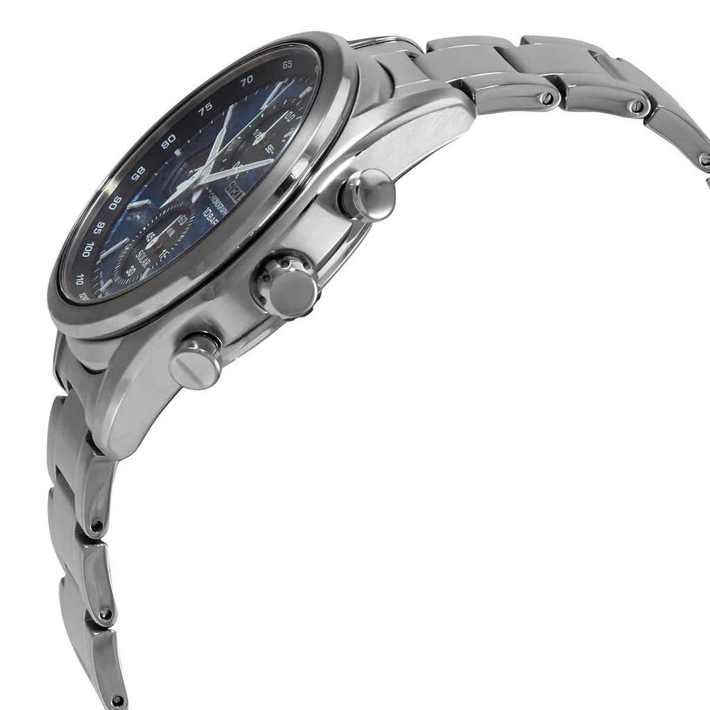 商品Seiko|Chronograph Blue Dial Solar-Powered Men's Watch SSC801P1,价格¥1492,第2张图片详细描述