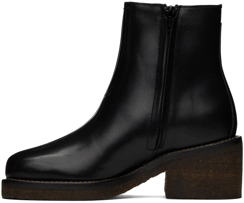 商品Lemaire|Black Piped Ankle Boots,价格¥6830,第3张图片详细描述