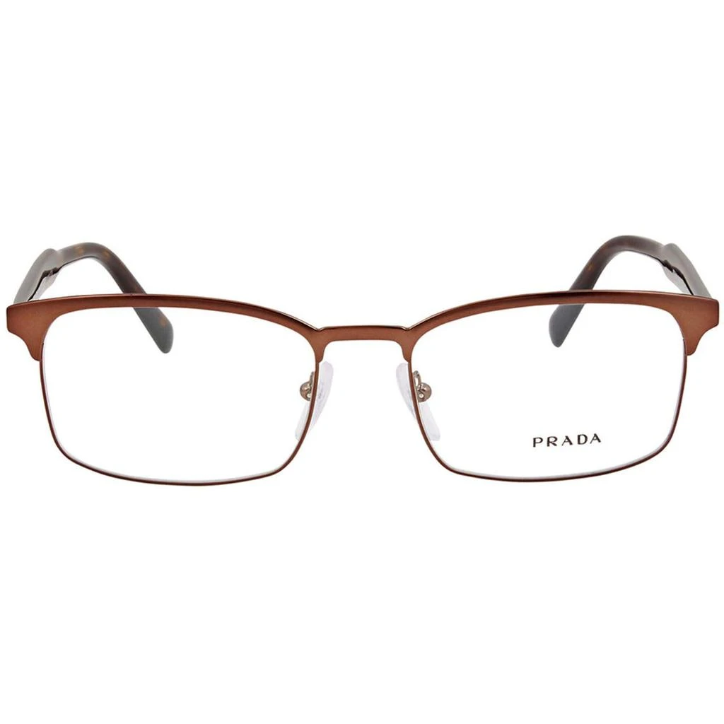 商品Prada|Prada Men's Eyeglasses - Matt Burnished Rectangular Frame | PRADA 0PR 54WV GAP1O154,价格¥704,第1张图片