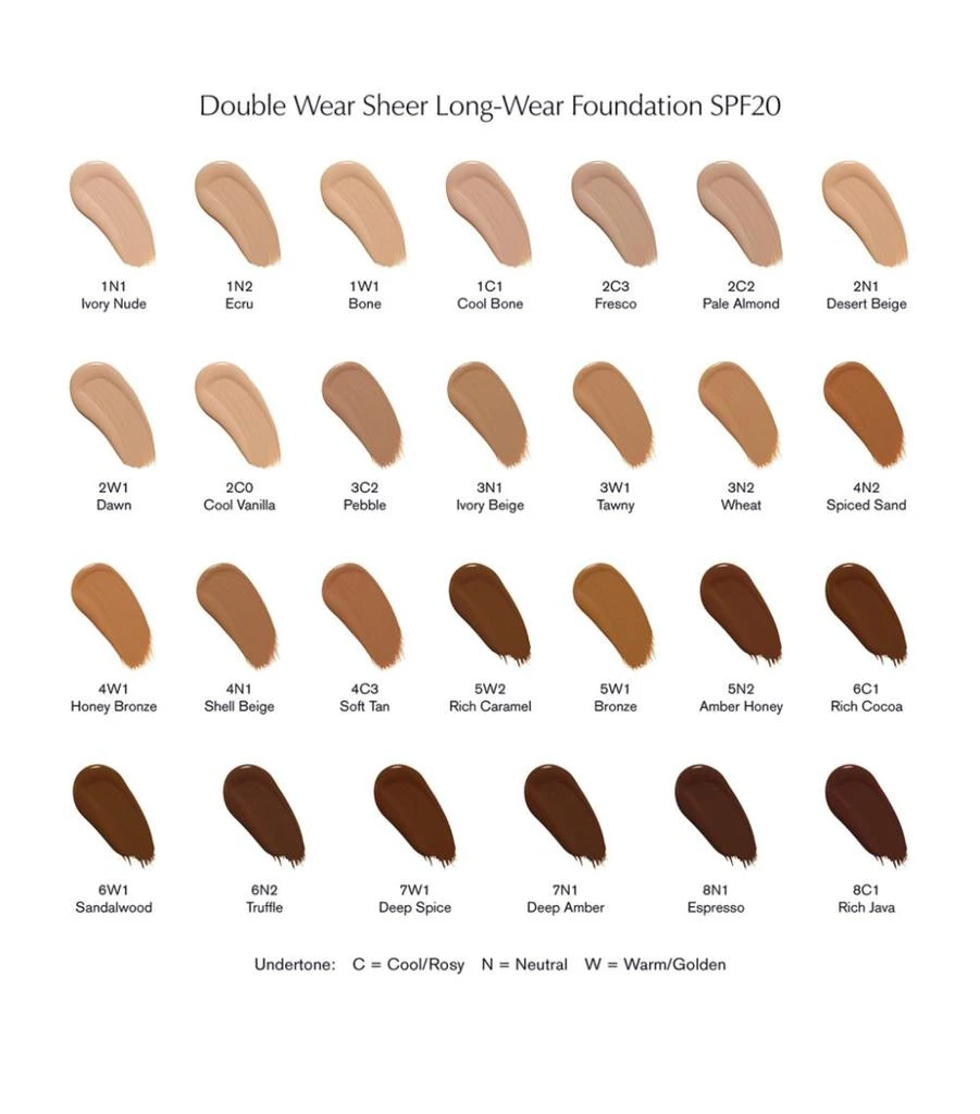 Double Wear Sheer Long-Wear Foundation SPF20 (30ml) 商品